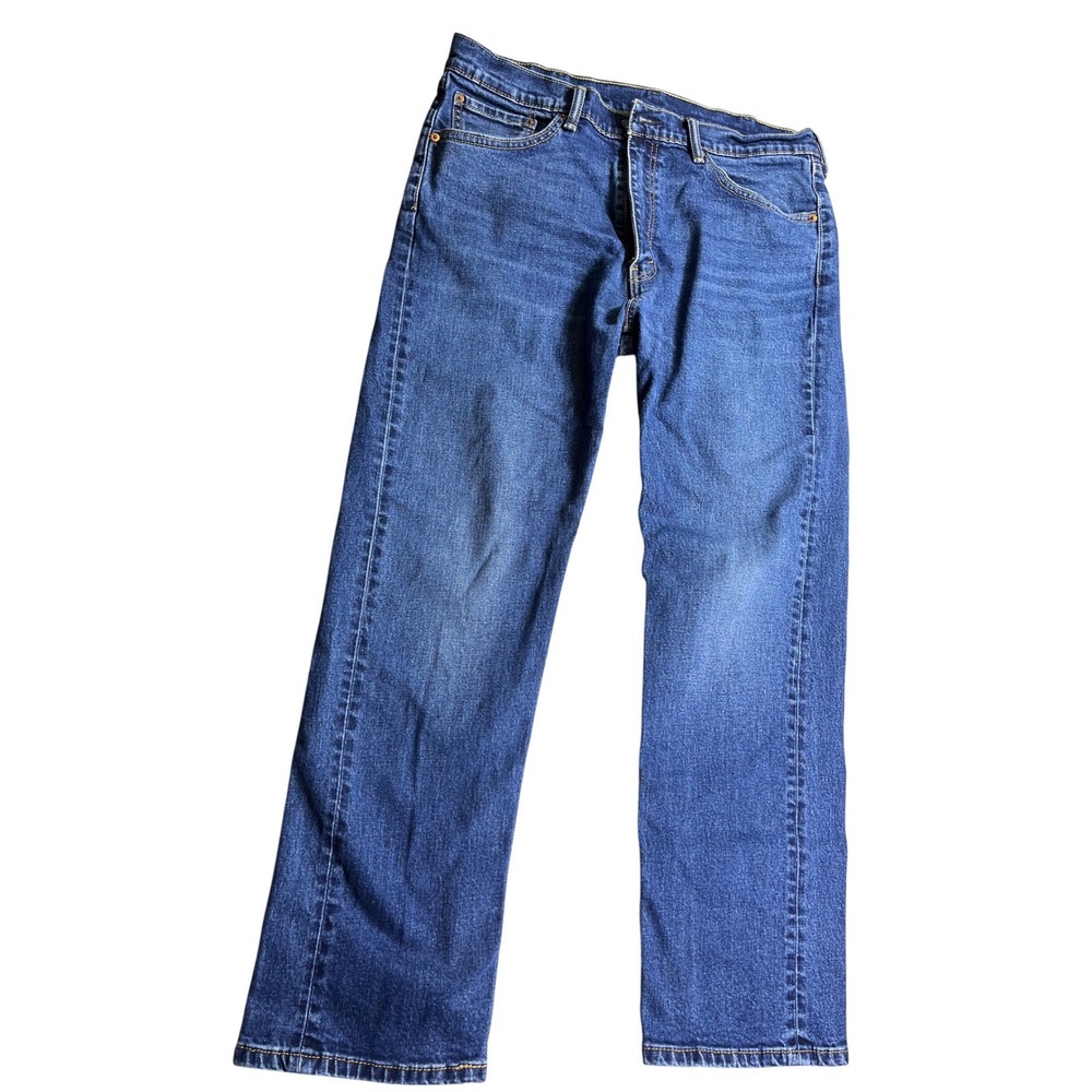 Levis 505 Jeans Mens 38x30 Regular Fit Straight Leg Medium Wash‎ Denim Pants